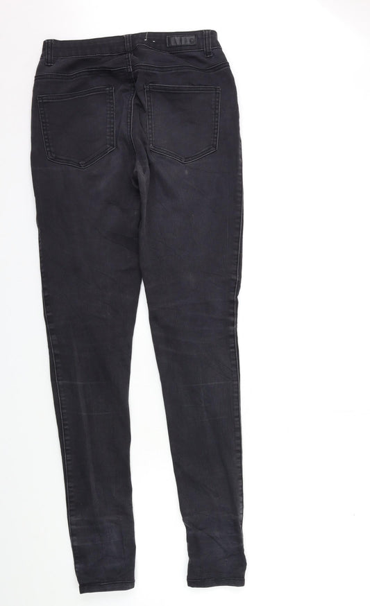 Pieces Womens Black Denim Skinny Jeans Size M L32 in