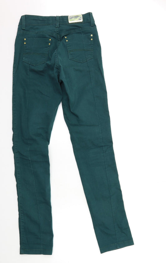 canal de Womens Green Denim Skinny Jeans Size 8 L31 in