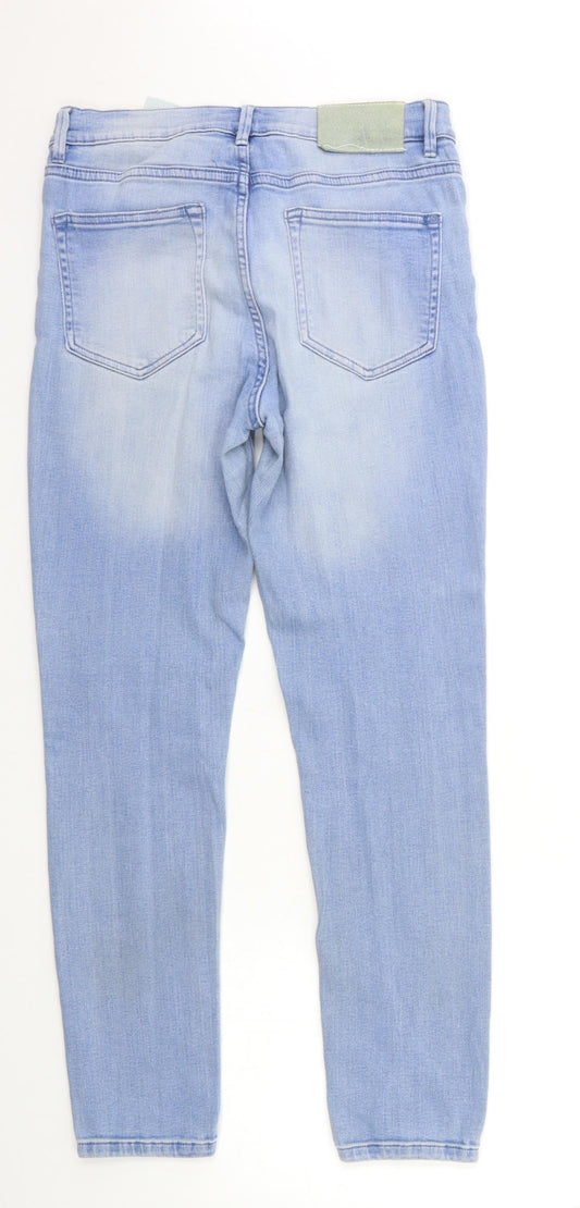 waven Womens Blue Denim Skinny Jeans Size 12 L28 in
