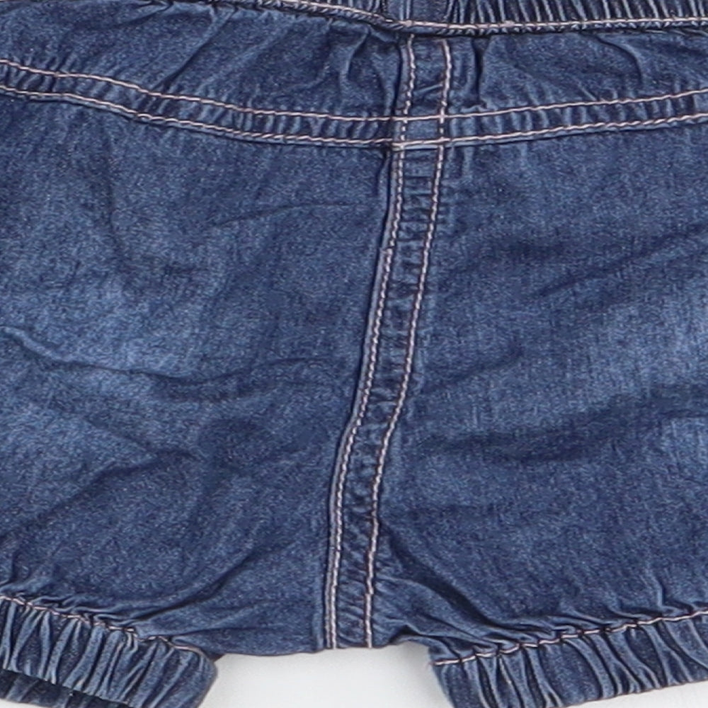 Nutmeg Girls Blue Capri Trousers Size 6-9 Months - shorts
