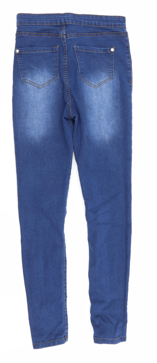 Nanaa Womens Blue Skinny Jeans Size 10 L28 in