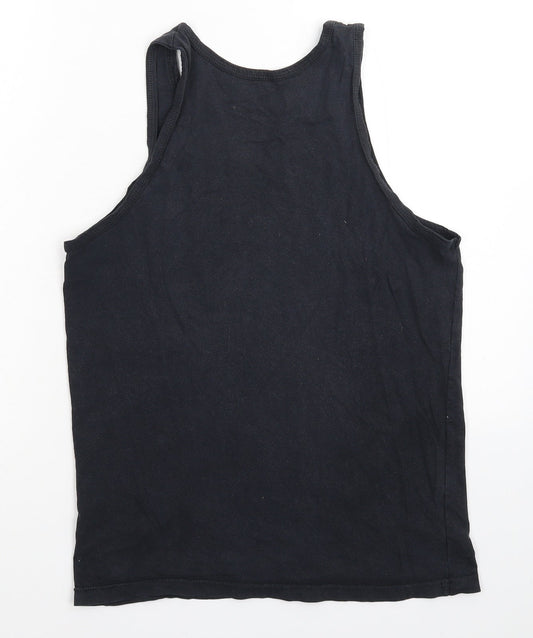 Ames Bros Mens Blue Basic Tank Size S