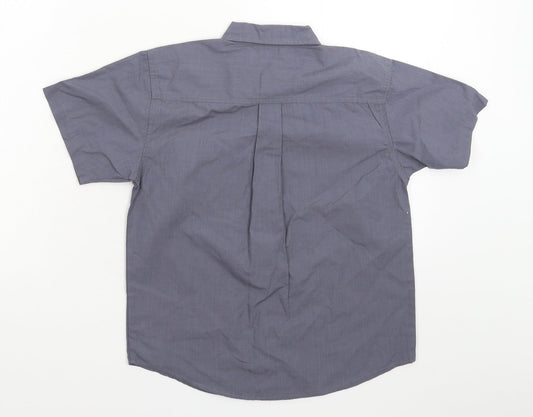 Tesco Boys Grey Basic Button-Up Size 6-7 Years