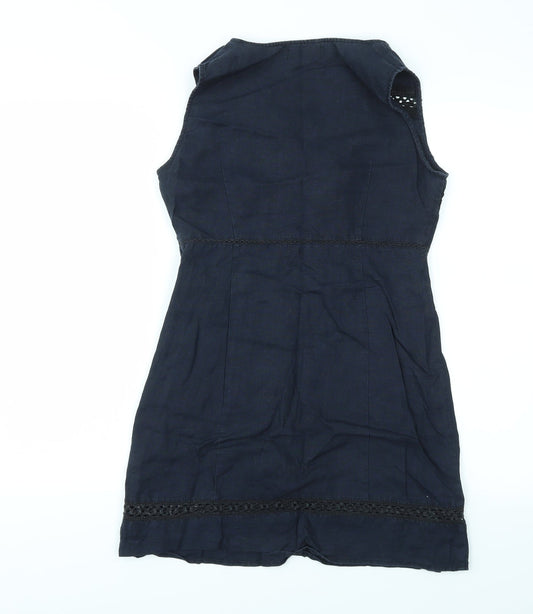 FRANCOACH Womens Blue Fit & Flare Size M