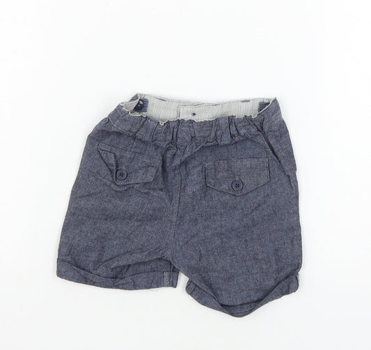 La Redoute Boys Blue Cropped Trousers Size 18 Months