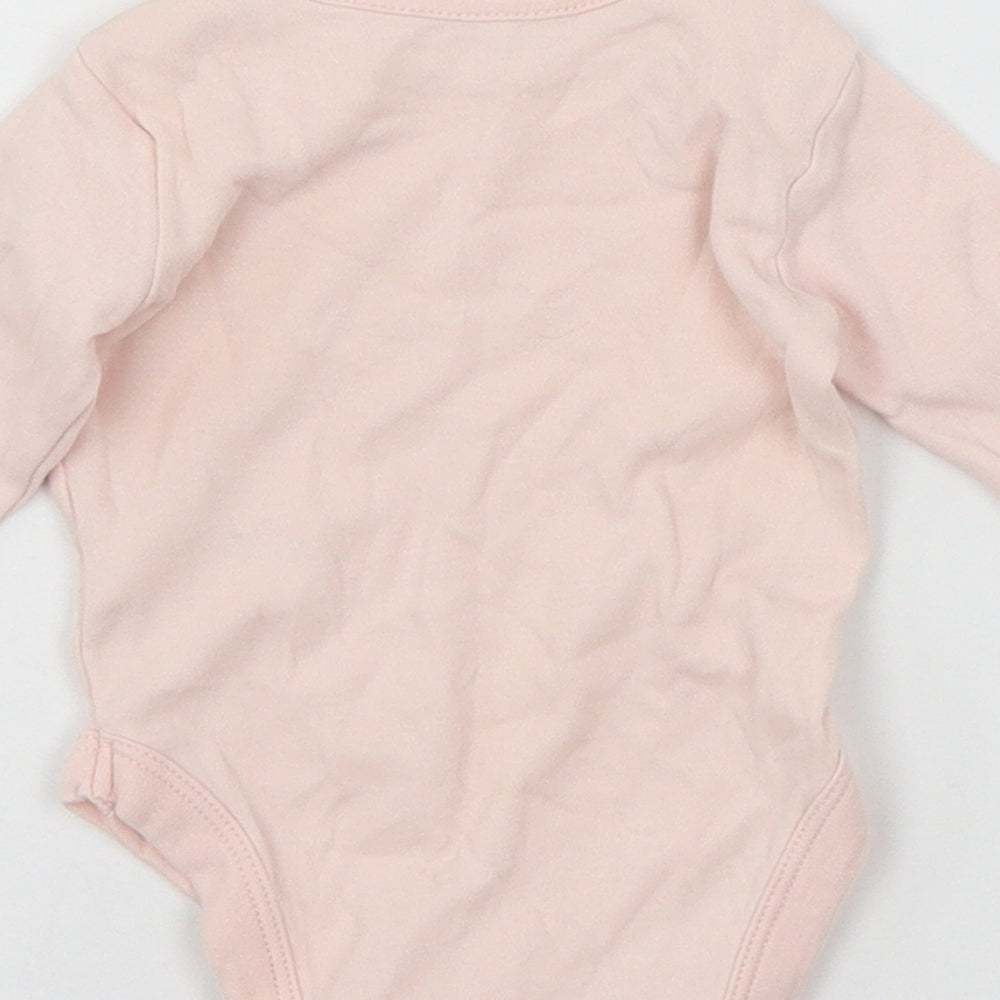 George Girls Pink Jersey Babygrow One-Piece Size 0-3 Months