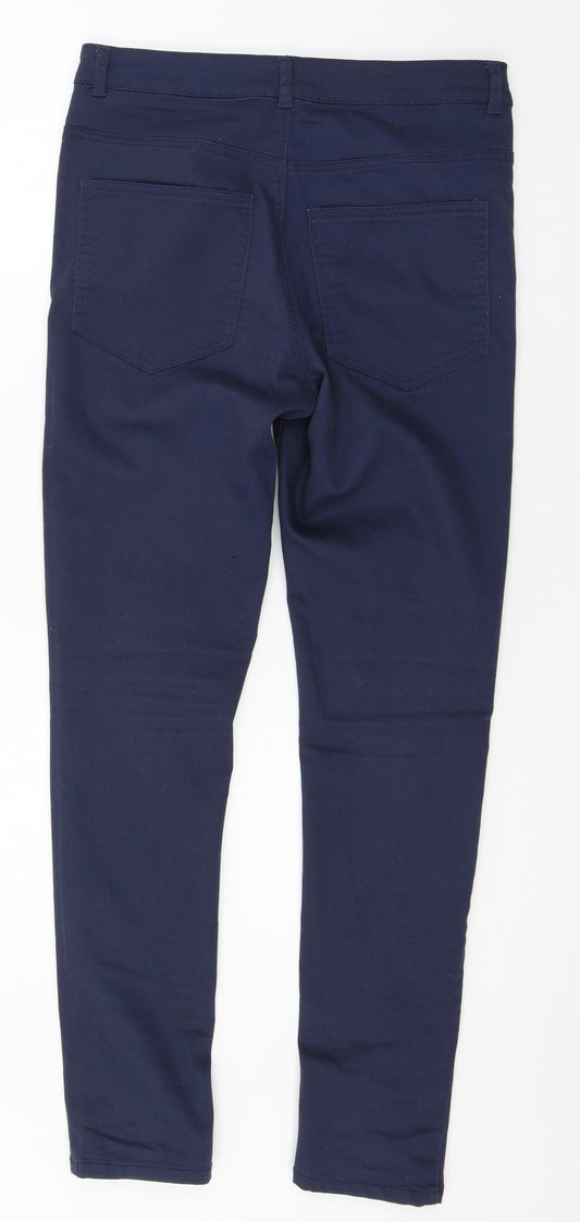 Bikbok Womens Blue Denim Straight Jeans Size L L30 in