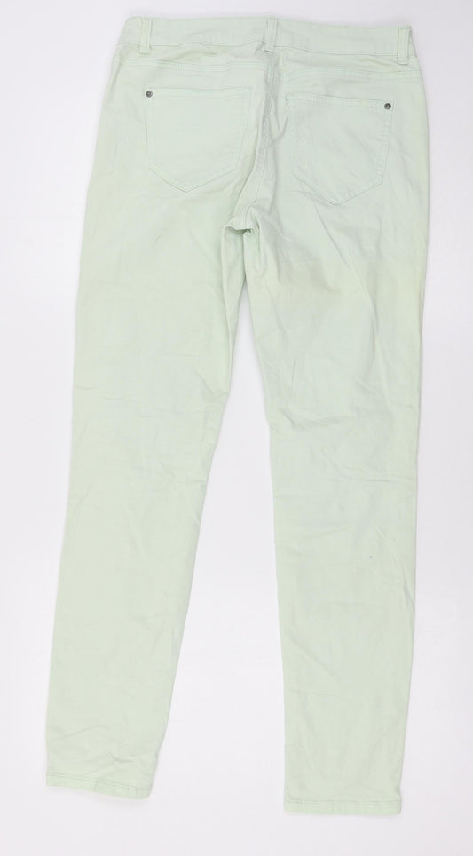 Laura Torelli collection Womens Green Denim Skinny Jeans Size 8 L30 in