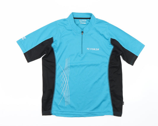 FZ Firza Womens Blue Jersey T-Shirt Size XS