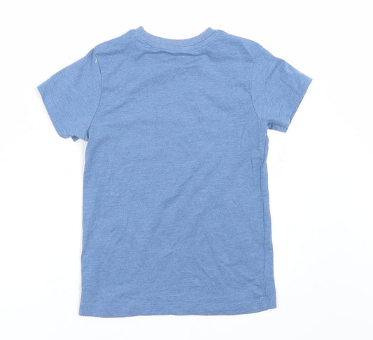 Matalan Boys Blue Basic T-Shirt Size 6 Years