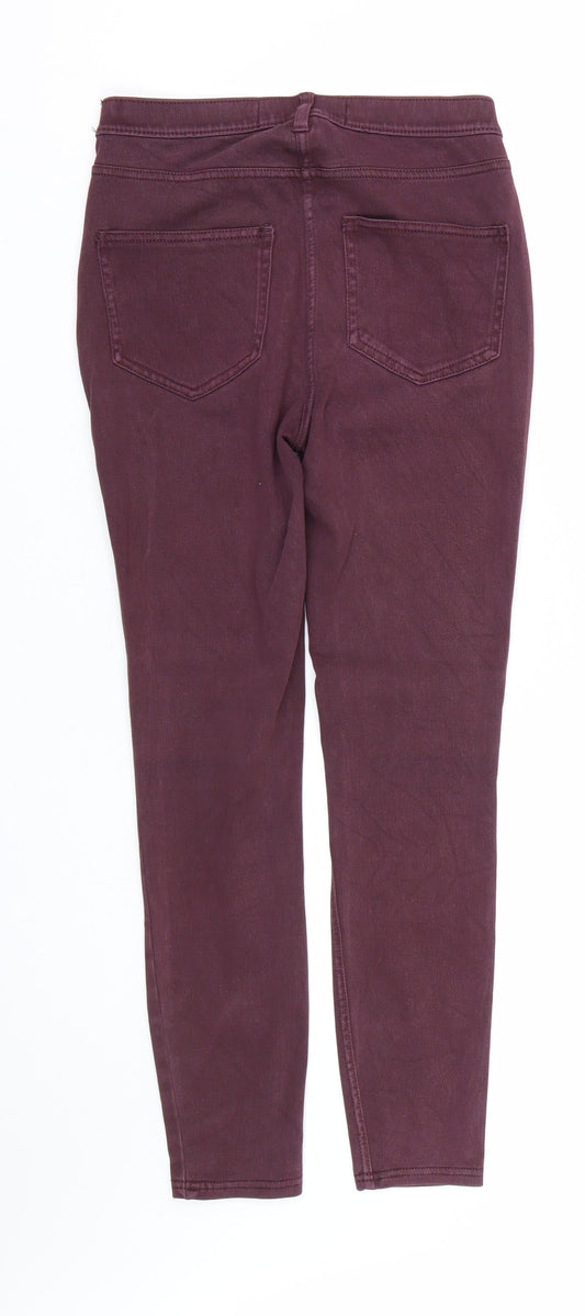 NEXT Womens Red Denim Jegging Jeans Size 8 L25 in