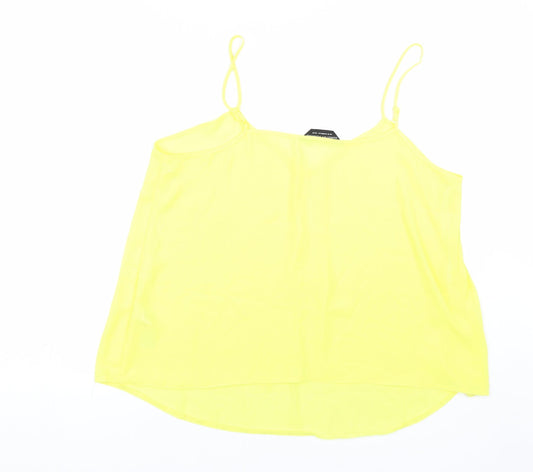 Dorothy Perkins Womens Yellow Basic Tank Size 16