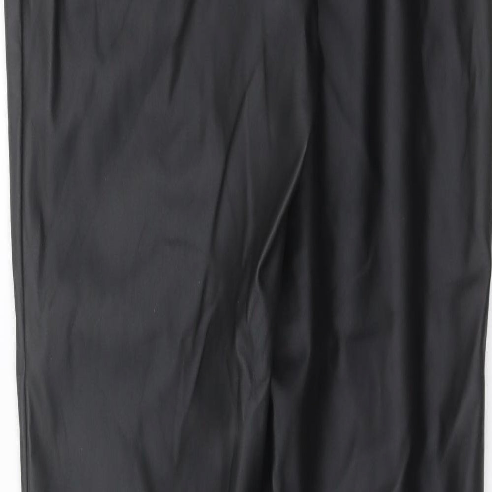 Missguided Womens Black Trousers Size 10 L29 in