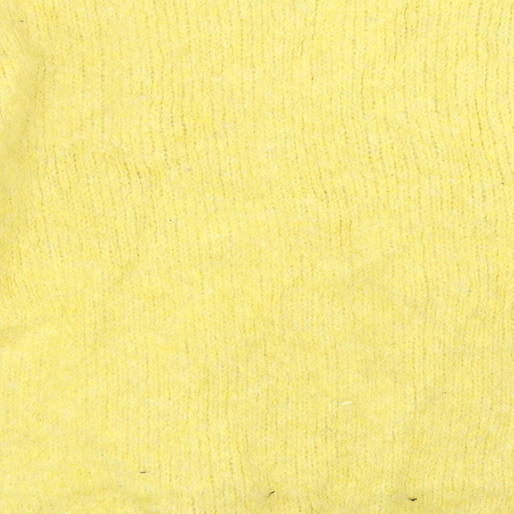 New Look Womens Yellow Knit Pullover Jumper Size L