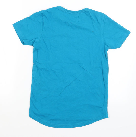 George Boys Blue Basic T-Shirt Size 10-11 Years