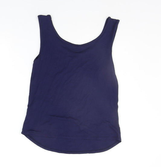 DASH Womens Blue Basic Tank Size 10