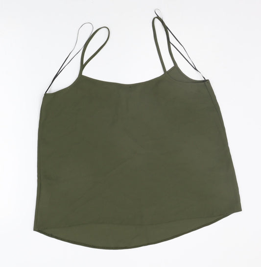 New Look Womens Green Basic Tank Size 14