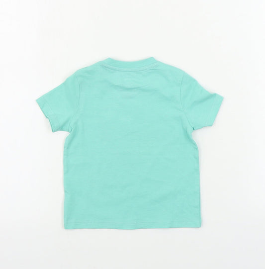 F&F Boys Green Basic T-Shirt Size 12-18 Months