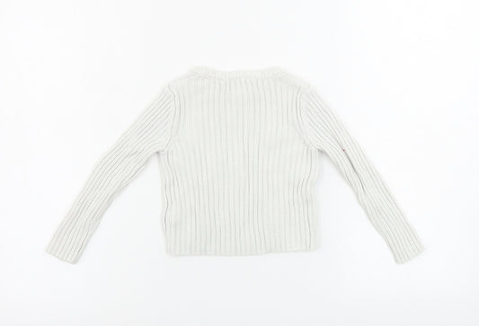 Aspen Boys White Pullover Jumper Size 2 Years