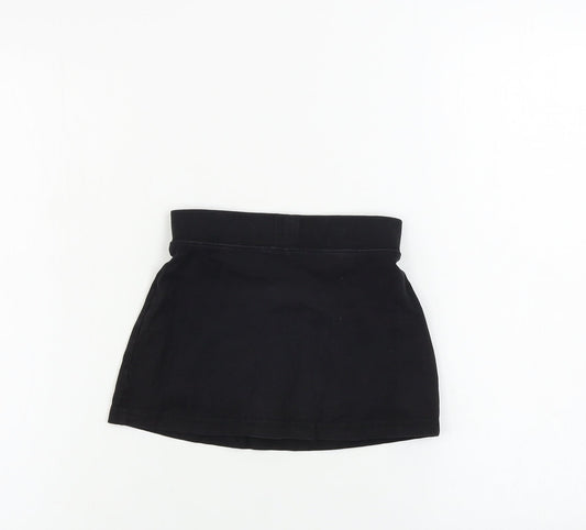 school life Girls Black A-Line Skirt Size 5 Years