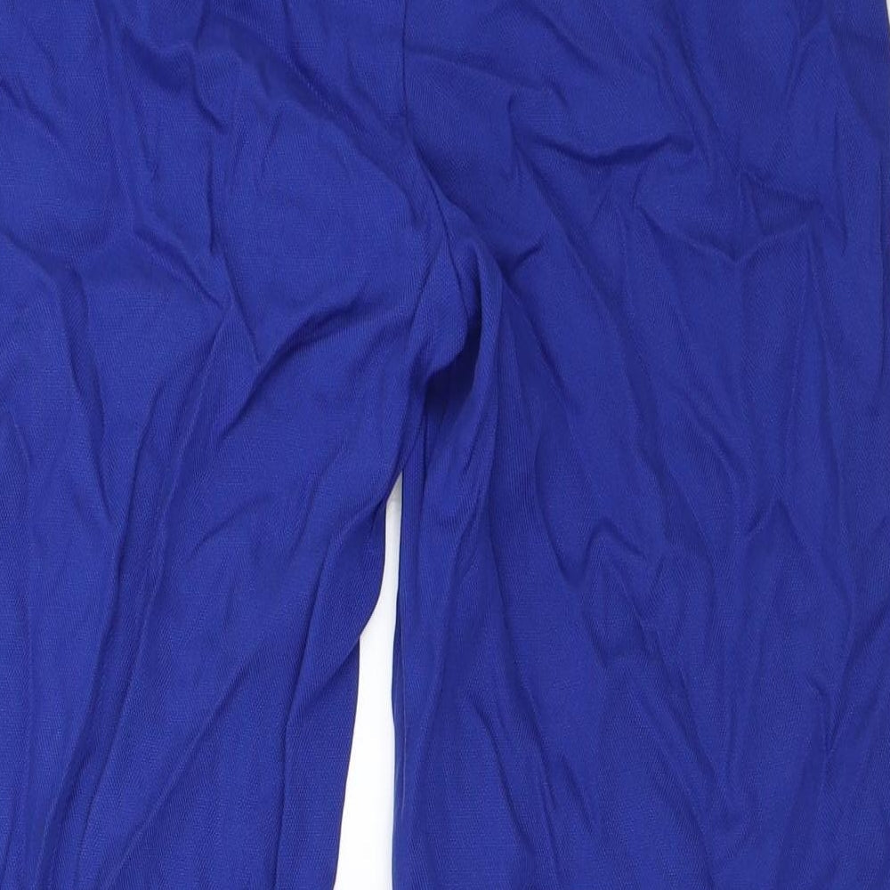 Brand and care label for Vera Moda women’s blue trousers, size UK 36, 26-inch leg