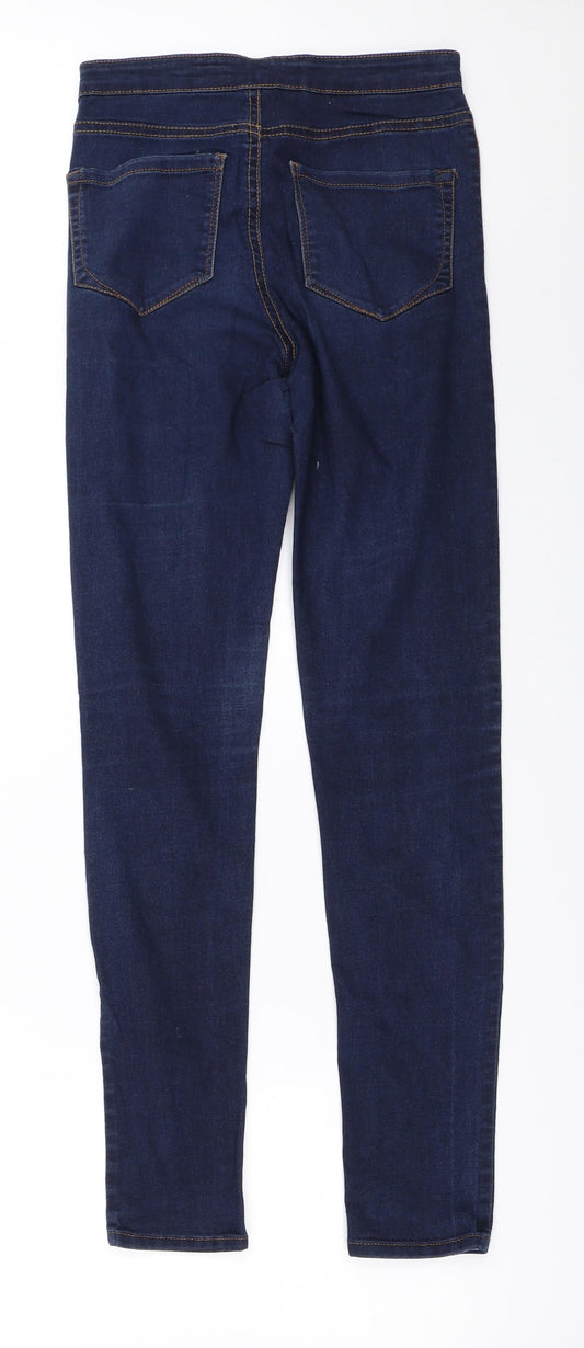 Primark Womens Blue Skinny Jeans Size 8 L29.5 in