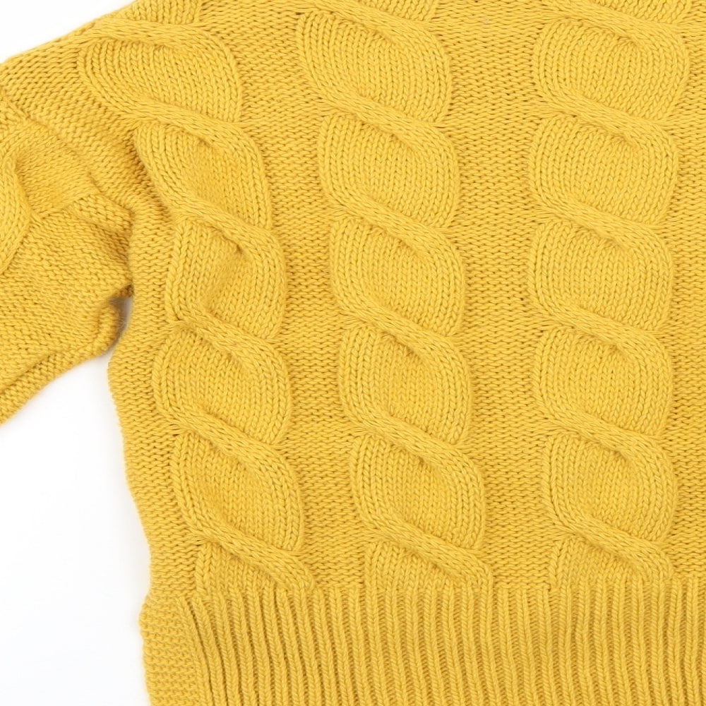 Preworn Womens Orange Pullover Jumper Size 8
