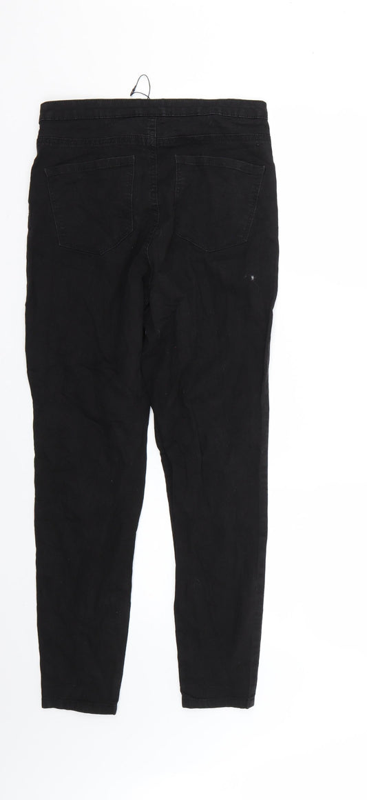 Denim & Co. Womens Black Skinny Jeans Size 12 L28 in