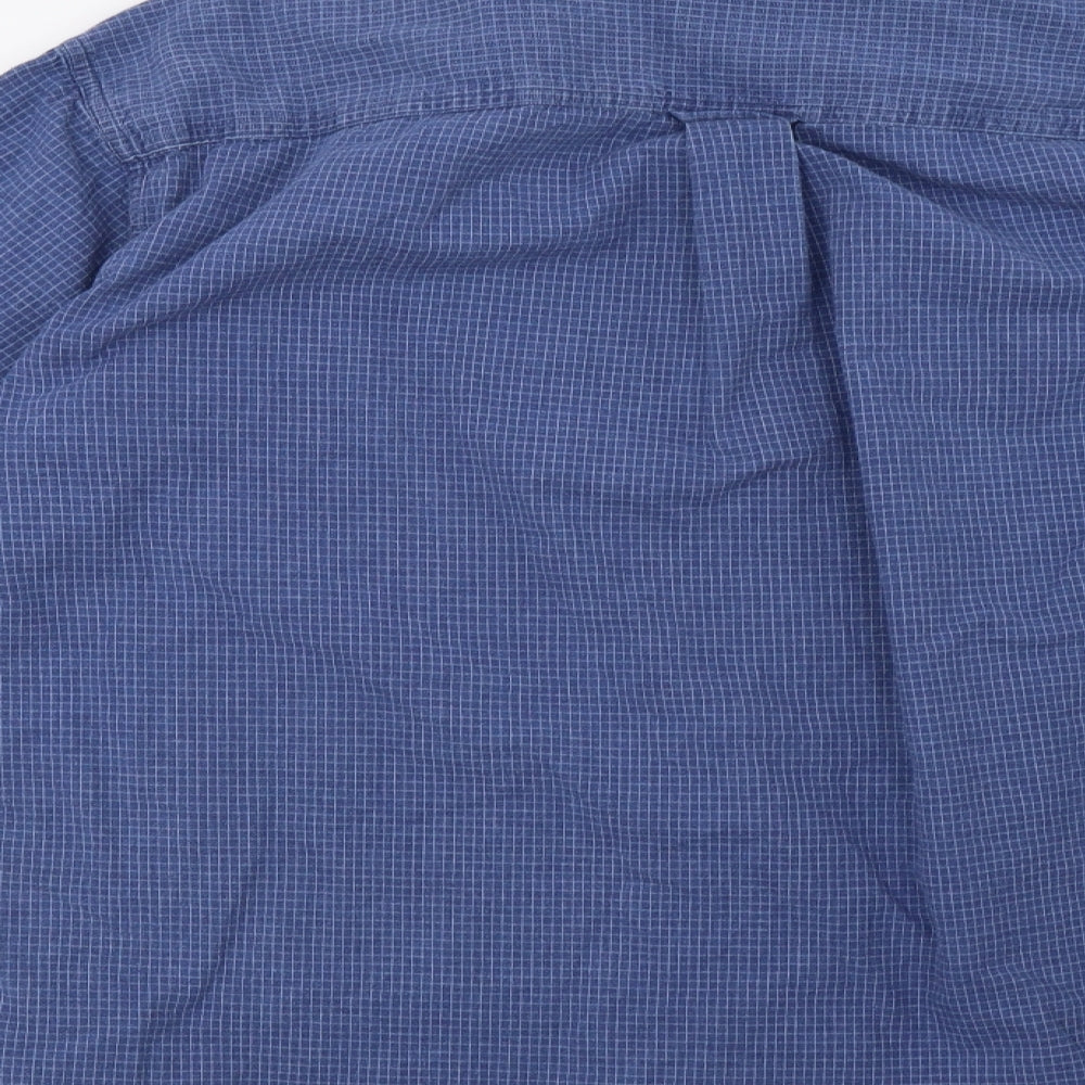 sport reed Mens Blue Button-Up Size L