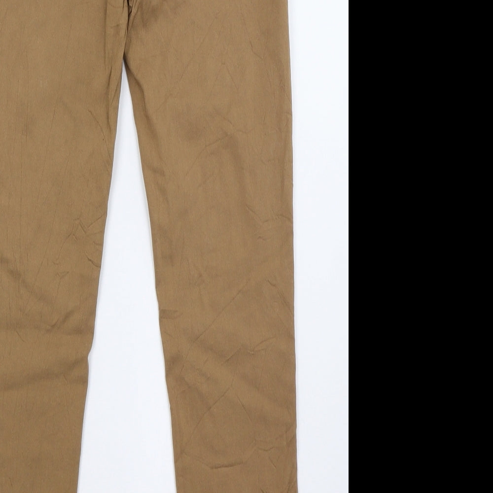 today Womens Brown Trousers Size 8 L28 in
