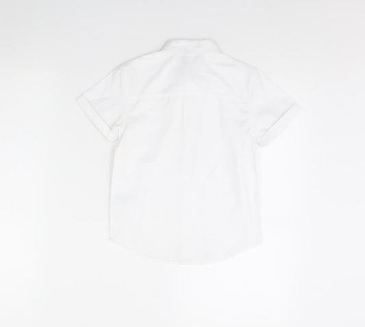 Primark Boys White Basic Button-Up Size 5 Years