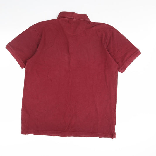 Jacamo Mens Red Polo Size L