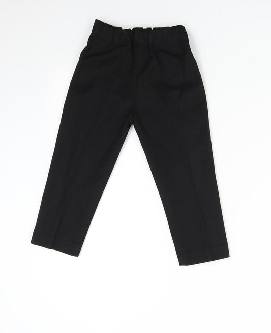 AST Boys Black Dress Pants Trousers Size 3-4 Years - School