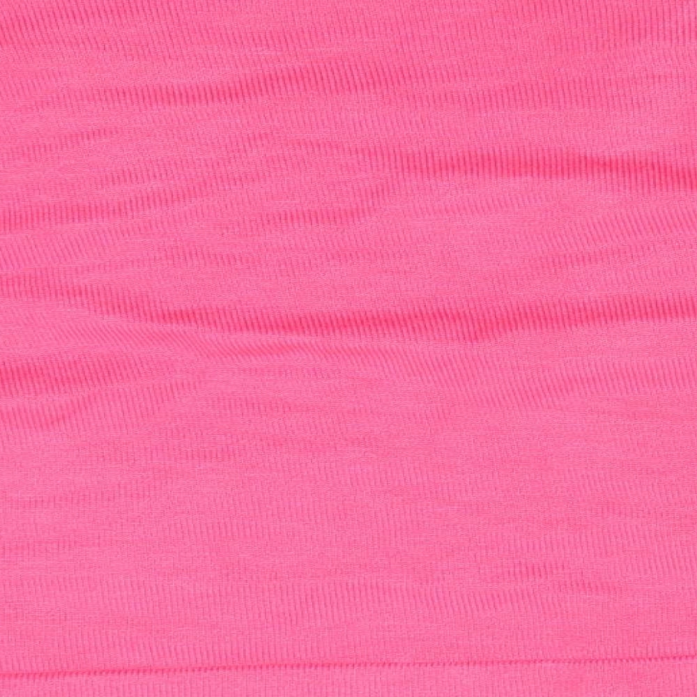 Mia Moda Womens Pink Cardigan Jumper Size L - Shrug Style Cardigan