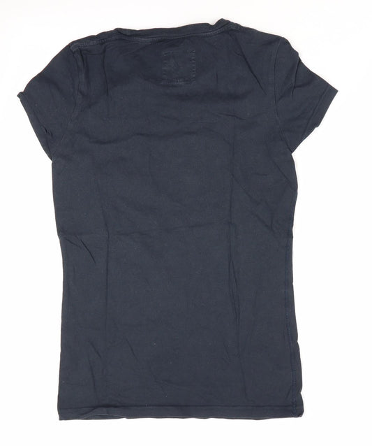 Jack Wills Womens Blue Basic T-Shirt Size 8