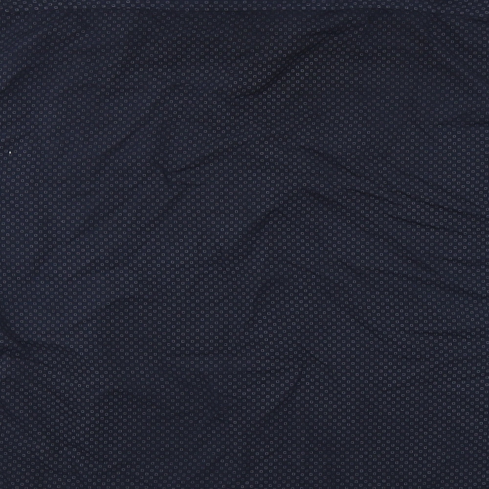 Giorgio Mens Blue Geometric Button-Up Size L