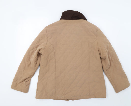 Isle Womens Brown Anorak Jacket Size 16