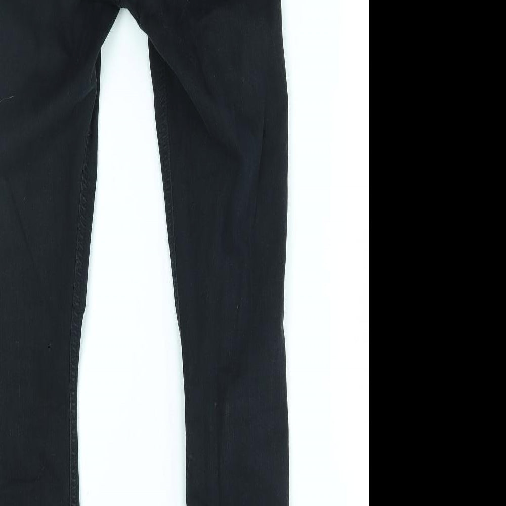 Topshop Womens Black Skinny Jeans Size 26 in L32 in
