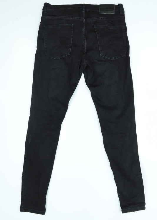 wera Womens Black Straight Jeans Size 14 L27 in