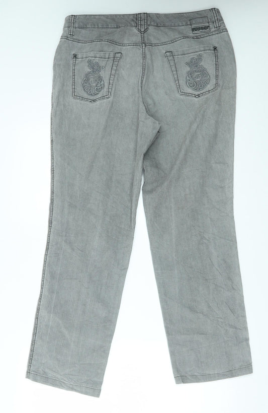 Rosner Womens Grey Straight Jeans Size 34 in L29 in