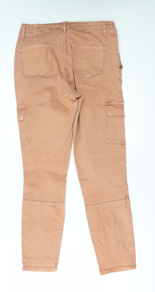 Principles Womens Orange Tapered Jeans Size 10 L26 in - cargo style