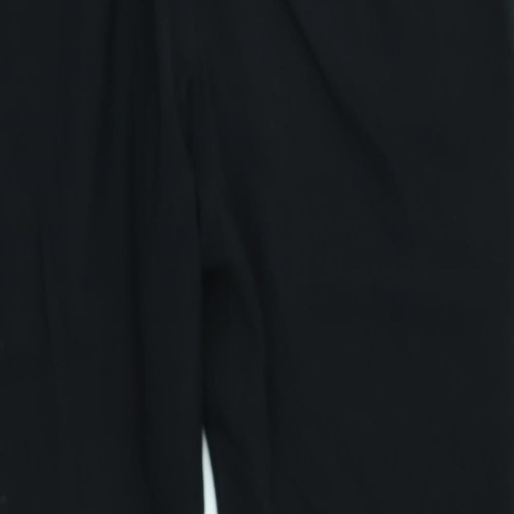 M&S Womens Black Trousers Size 12 L27 in