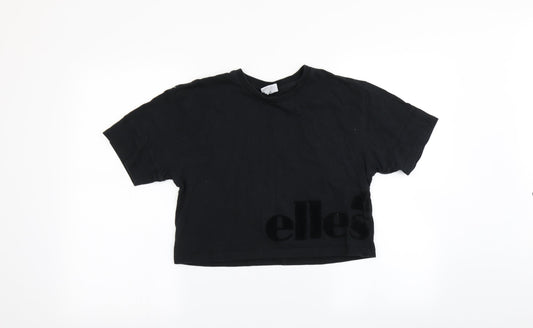 ellesse Womens Black Basic T-Shirt Size XS