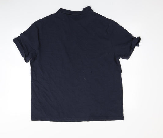 Preworn Mens Blue Polo Size 2XL