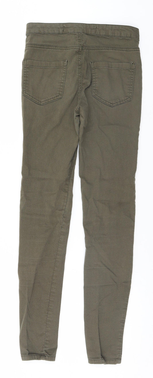 Denim & Co. Womens Brown Straight Jeans Size 8 L26 in