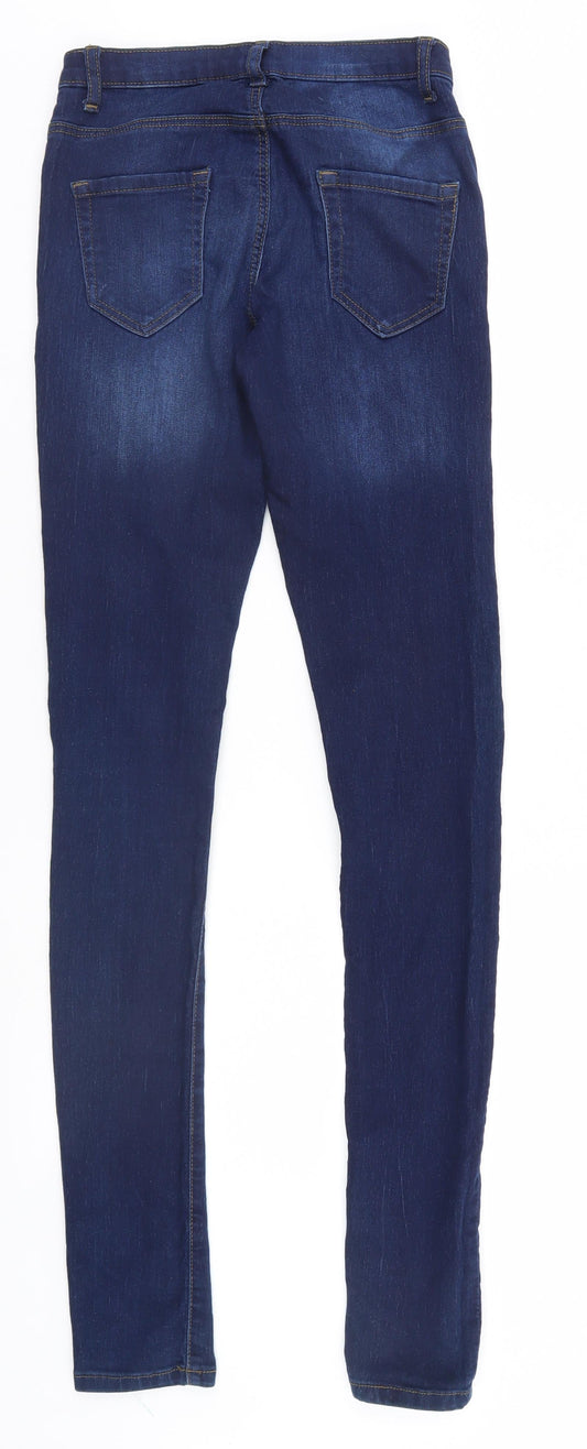 Denim & Co. Womens Blue Straight Jeans Size 8 L32 in