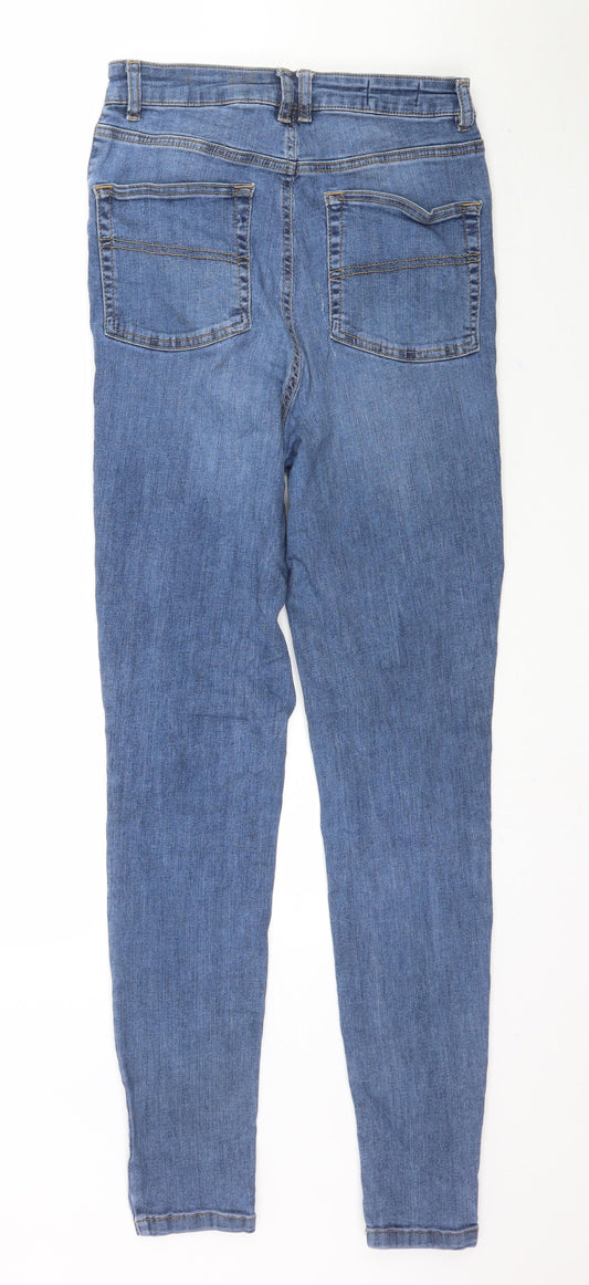 COLLUSION Womens Blue Denim Skinny Jeans Size 28 in L31 in