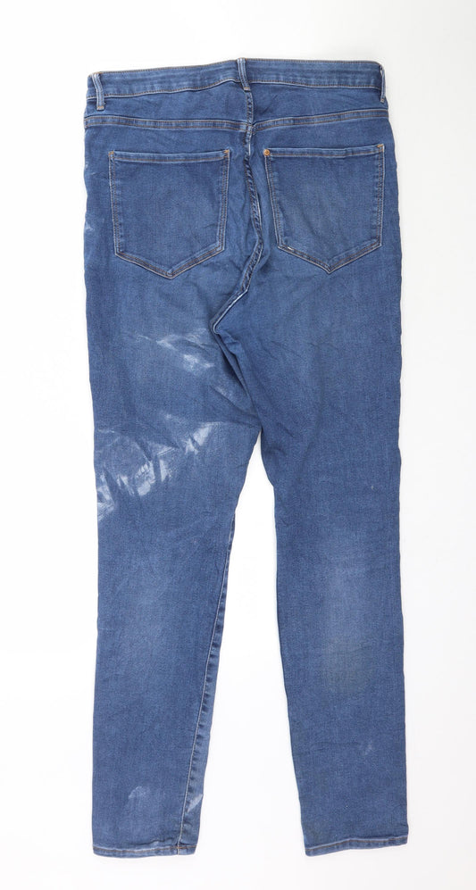 & Denim Womens Blue Denim Skinny Jeans Size 33 in L30 in