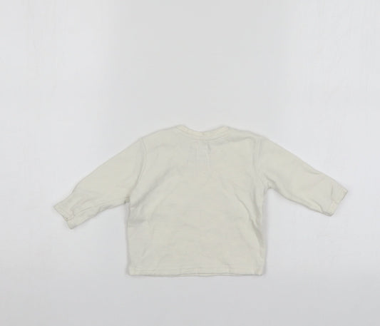 Primark Baby White Pullover Jumper Size 0-3 Months