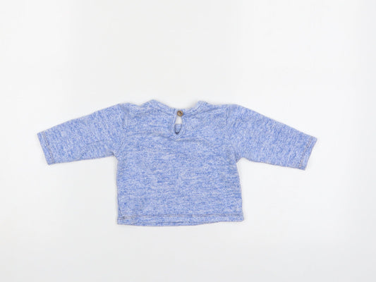 Matalan Baby Blue Pullover Jumper Size 0-3 Months